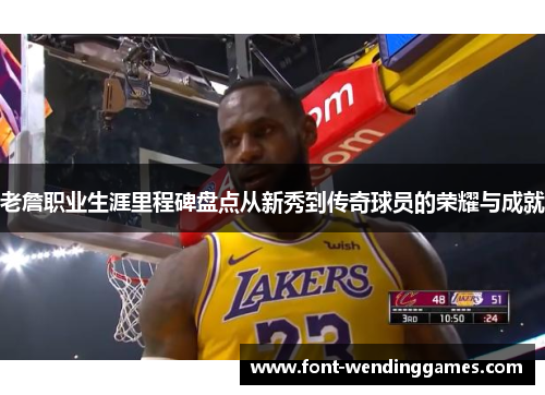 老詹职业生涯里程碑盘点从新秀到传奇球员的荣耀与成就